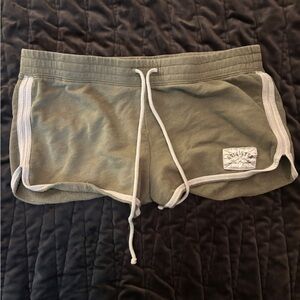 Hollister Women's Athletic Olive Shorts